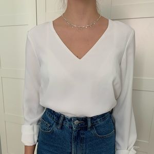 Basic white blouse from H&M
